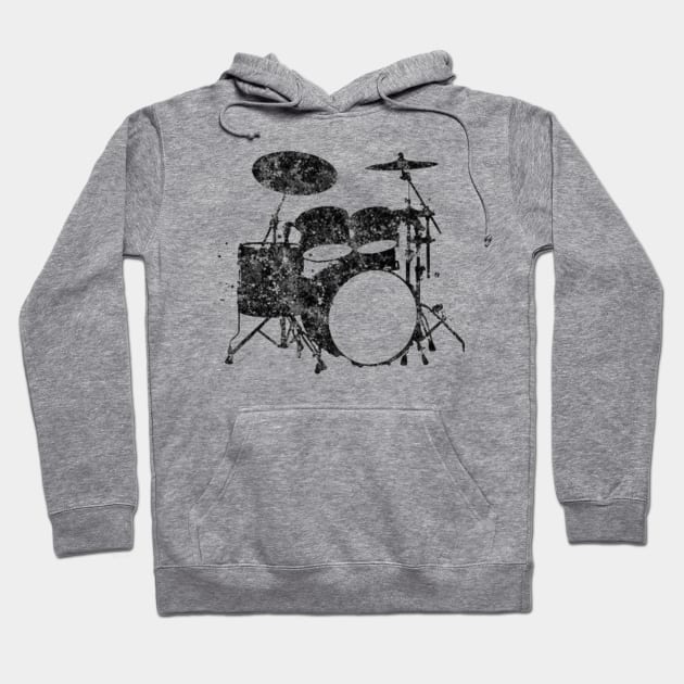 Drum Kit Hoodie by Drummer Ts